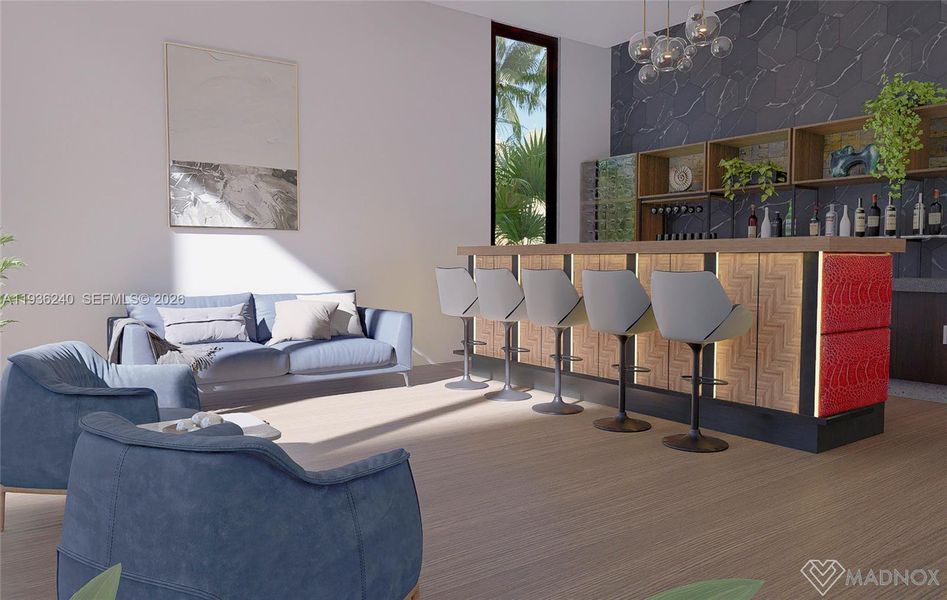 Furnished interior view inside a new home in , Weston (Image 11).