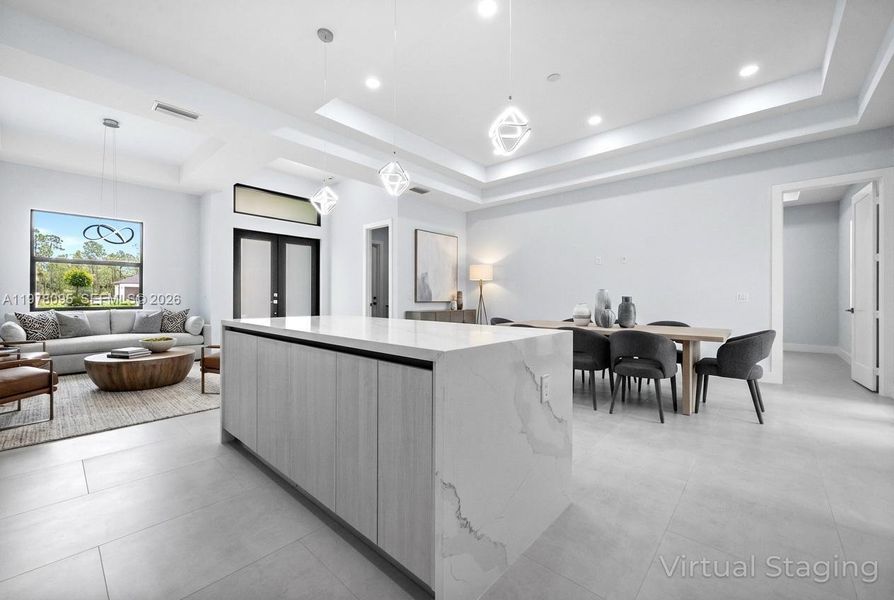 Furnished interior view inside a new home in , Naples (Image 9).