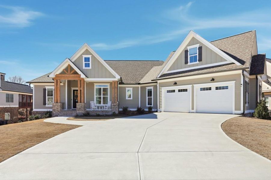 Front exterior of a new home in , Jefferson, GA, highlighting curb appeal (Image 24).