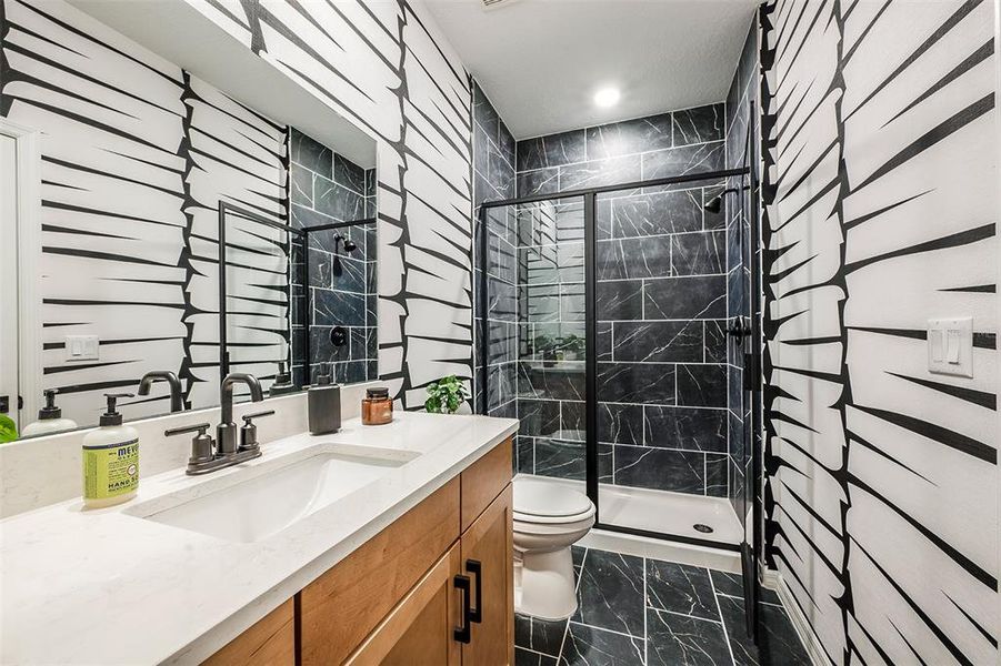 Furnished interior view inside a new home in Aulin Square, Oviedo (Image 12).