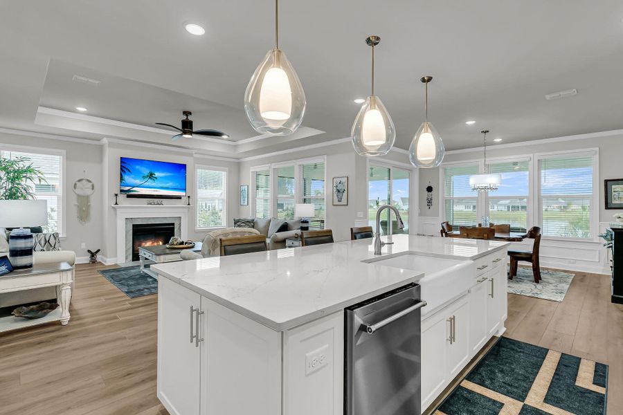 Furnished interior view inside a new home in , Summerville (Image 7).