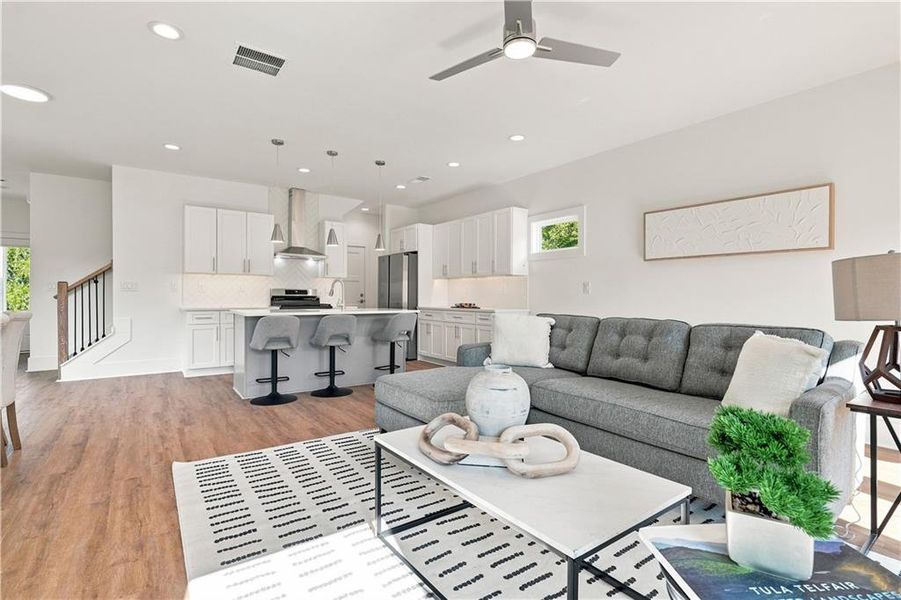 Furnished interior view inside a new home in , Dahlonega (Image 11).