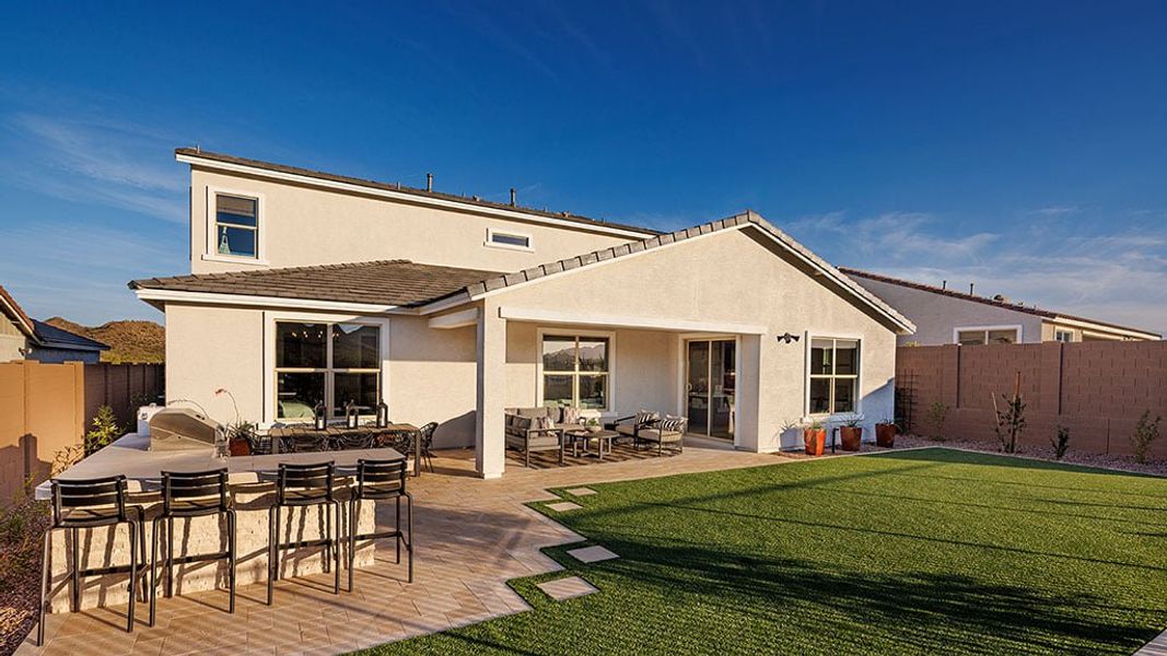 Representative exterior details of a home built from the Olympic by Taylor Morrison in Ladera Trails, Peoria (Image 3).