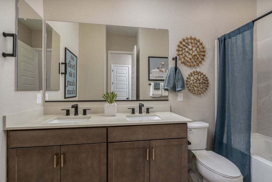Representative furnished interior of a home built from the Pastora by Risewell Homes in Wildera, San Tan Valley (Image 12).