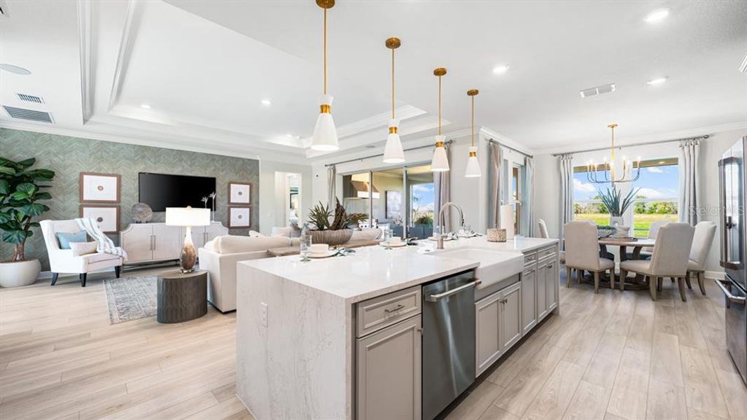 Furnished interior view inside a new home in Coasterra Community Group Page, Palmetto (Image 10).