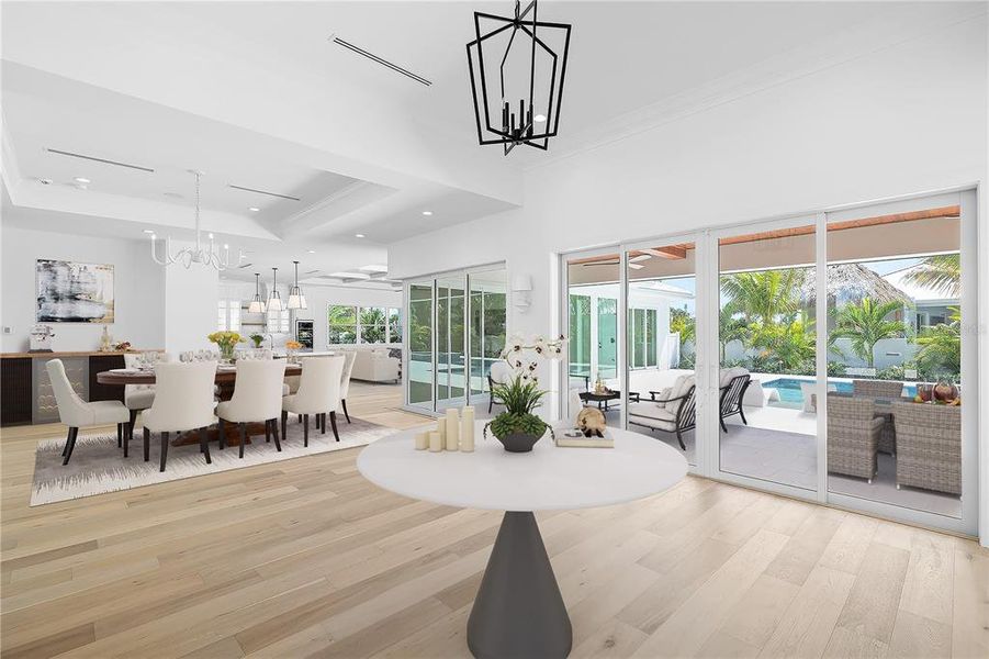 Furnished interior view inside a new home in , Boca Grande (Image 5).