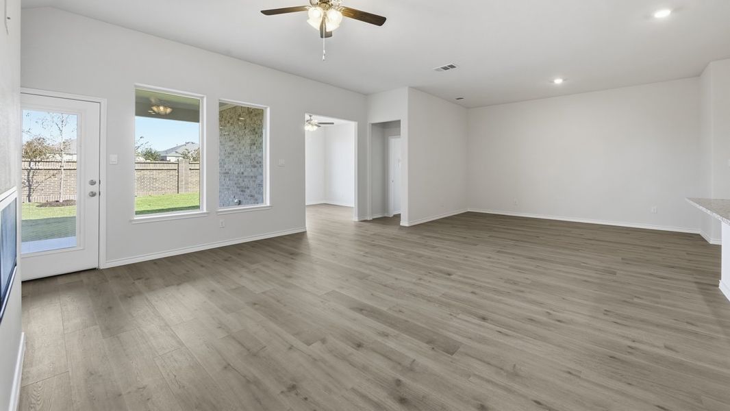 Representative unfurnished interior of a home built from the Harbour by D.R. Horton in Fireside by the Lake, Garland (Image 6). Representative unfurnished interior of a home built from the Harbour by D.R. Horton in Fireside by the Lake, Garland (Image 6).