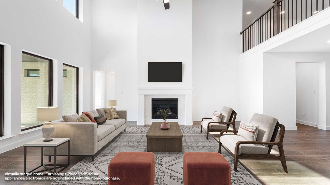 Furnished interior view inside a new home in Santa Rita Ranch - Eldorado, Liberty Hill (Image 7).