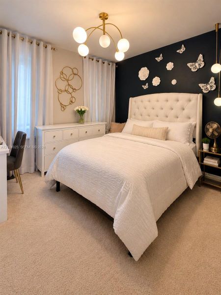 Furnished interior view inside a new home in , Florida City (Image 19).