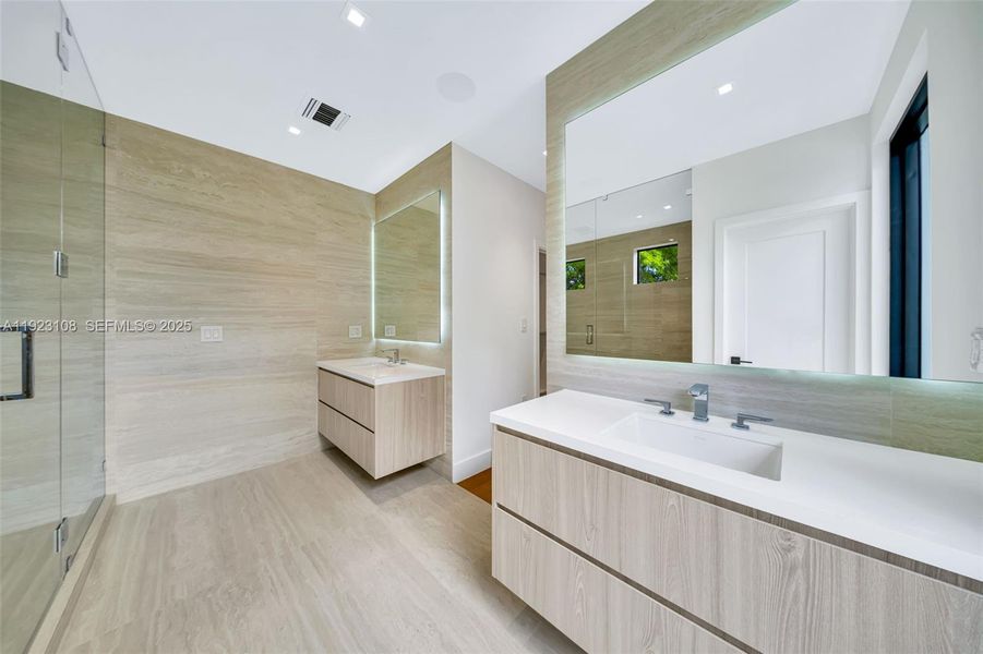 Furnished interior view inside a new home in , Miami (Image 11).