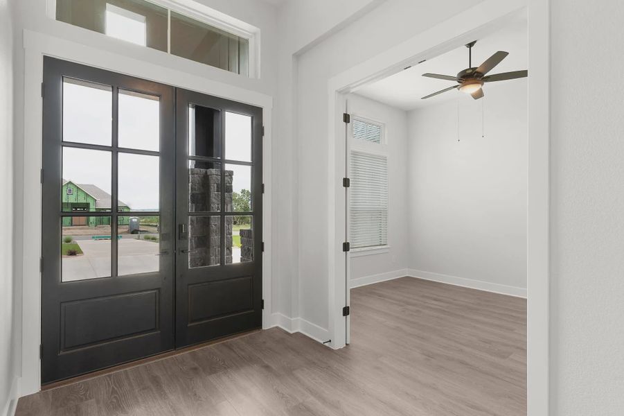 Representative unfurnished interior of a home built from the Montana by Chesmar Homes in Feathergrass, Fulshear (Image 8).