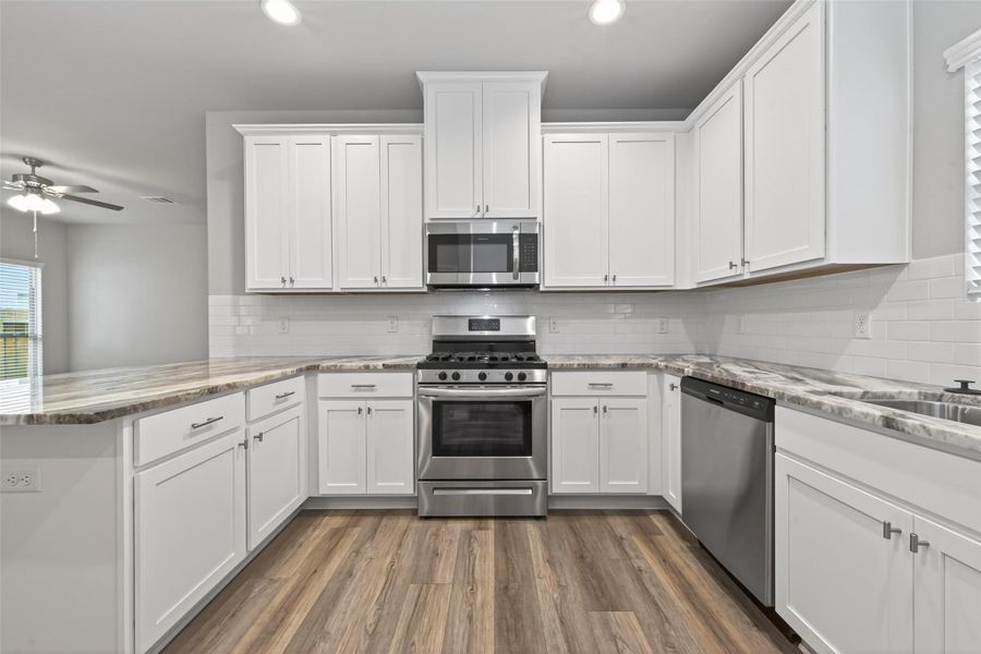 Furnished interior view inside a new home in , Huffman (Image 12).
