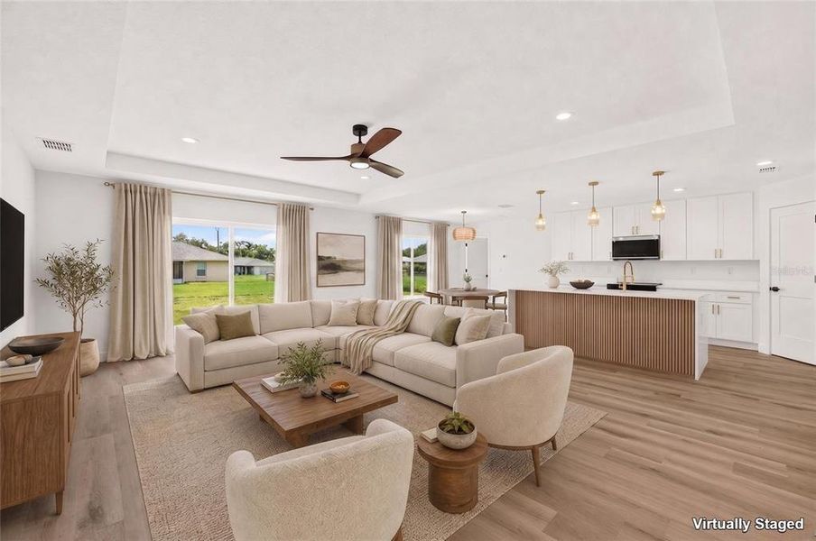 Furnished interior view inside a new home in , Summerfield (Image 3). Furnished interior view inside a new home in , Summerfield (Image 3).