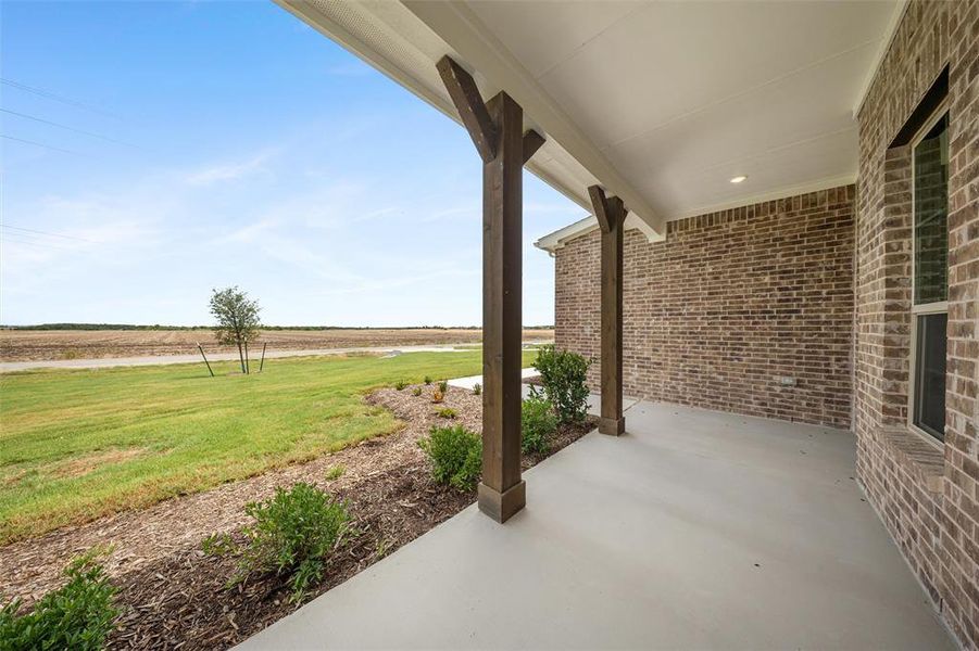 View of patio / terrace featuring a rural view View of patio / terrace featuring a rural view