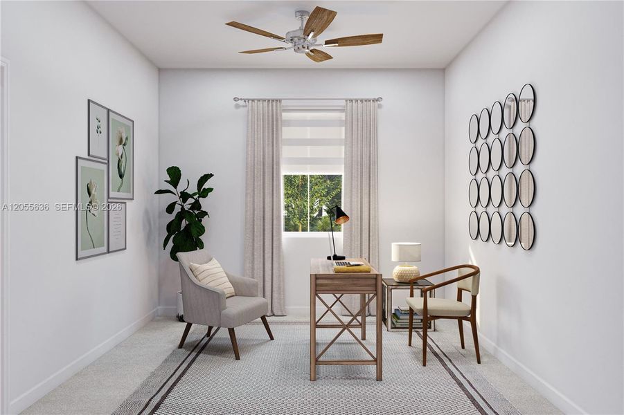 Furnished interior view inside a new home in Acacia Groves, Miami (Image 8).