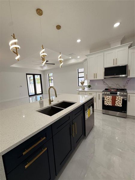 Furnished interior view inside a new home in , Tampa (Image 10).