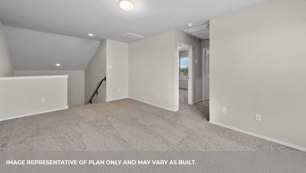 Representative unfurnished interior of a home built from the Midland by D.R. Horton in Harrington Trails at The Canopies, New Caney (Image 19).