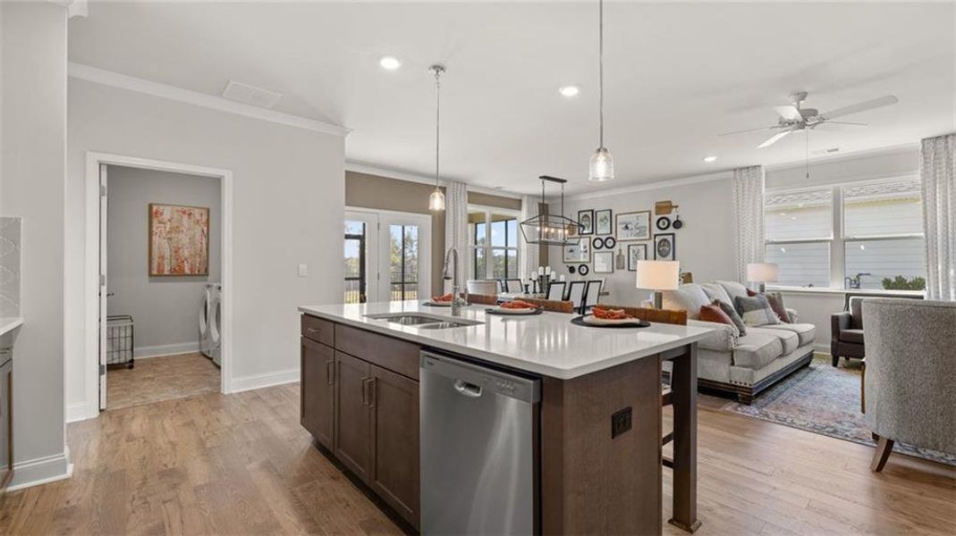 Furnished interior view inside a new home in Oak Ridge Meadows, Locust Grove (Image 6).