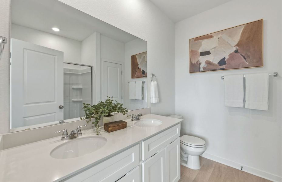 Representative furnished interior of a home built from the Hewitt by Centex in Vantage, San Marcos (Image 38).