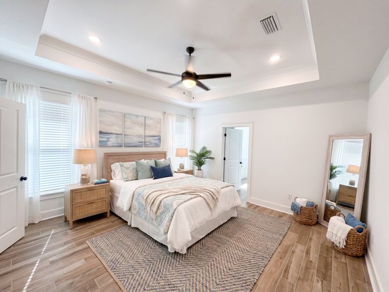 Furnished interior view inside a new home in Bird Song at Hammock Bay, Freeport (Image 8).
