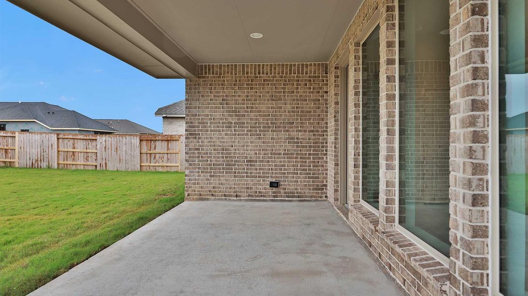 Exterior details and patio area of a home in Everly, Hockley (Image 2).