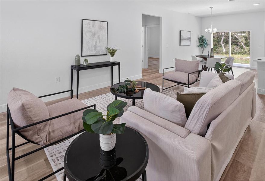 Furnished interior view inside a new home in , Ocala (Image 11). Furnished interior view inside a new home in , Ocala (Image 11).