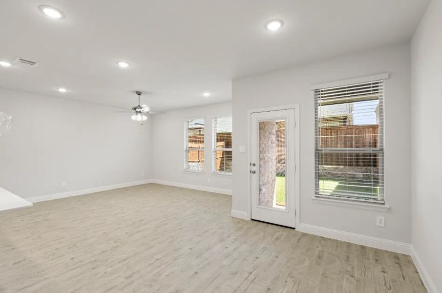 Front exterior of a new home in Sereno Oaks at Buckner Terrace, Dallas, TX, highlighting curb appeal (Image 10).