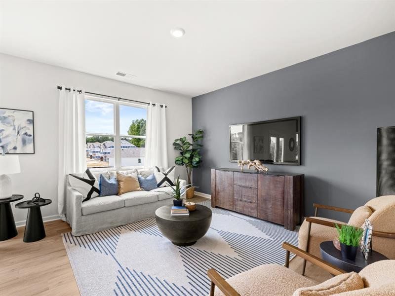 Furnished interior view inside a new home in Oakleigh Glen, Dallas (Image 24). Furnished interior view inside a new home in Oakleigh Glen, Dallas (Image 24).