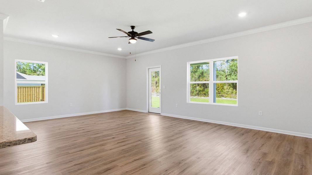 Spacious, unfurnished interior of a new home in Misting Springs, Crawfordville (Image 14).