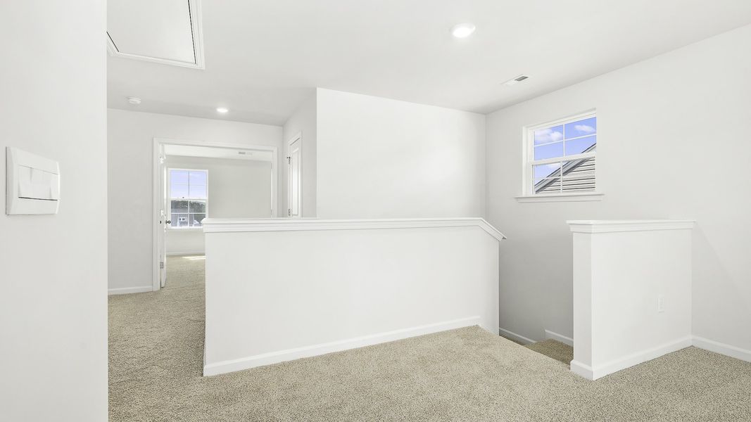 Representative unfurnished interior of a home built from the WINSTON by D.R. Horton in The Preserve at Kinsley, Jamestown (Image 16).