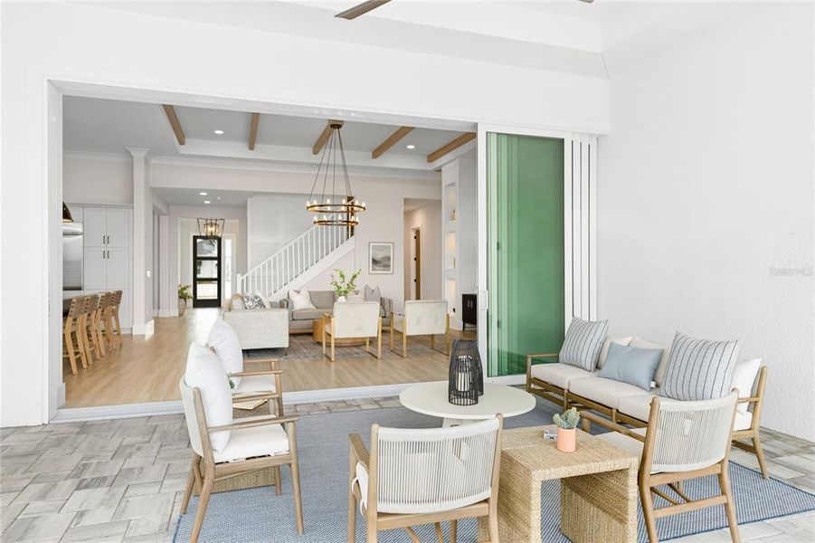 Furnished interior view inside a new home in , Sarasota (Image 13).