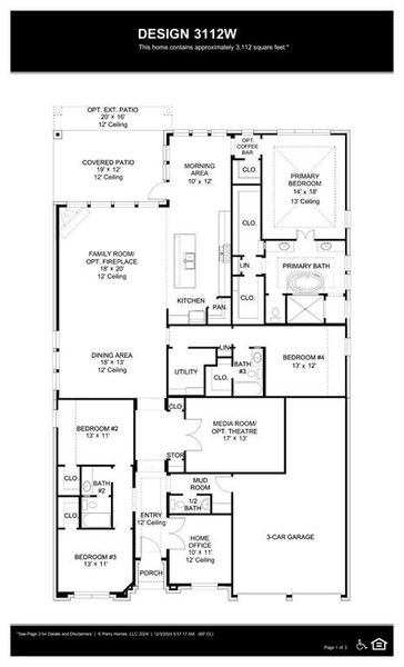 2D floor plan layout of this home in Mantua, Van Alstyne, TX (Image 2). 2D floor plan layout of this home in Mantua, Van Alstyne, TX (Image 2).