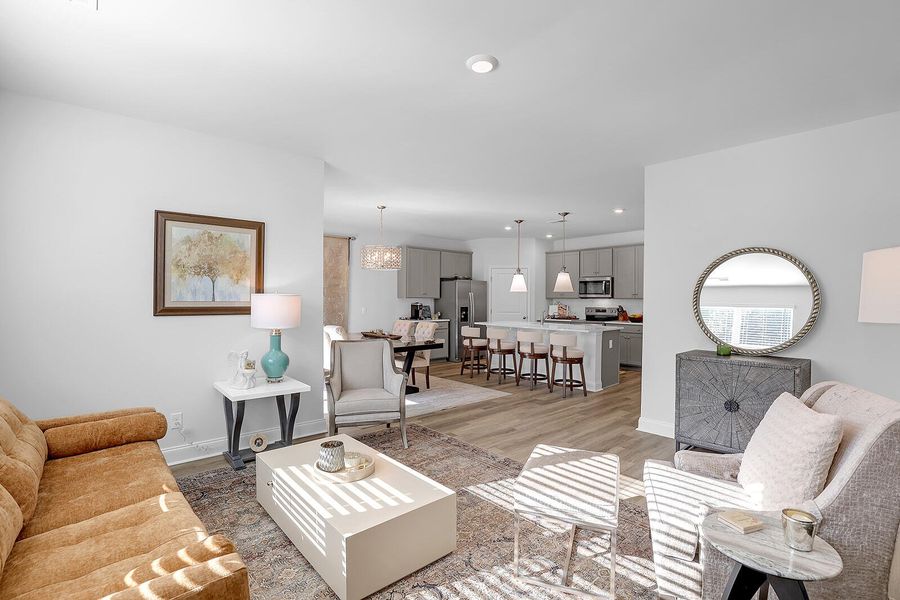 Furnished interior view inside a new home in Rivers Reach, Yemassee (Image 12). Furnished interior view inside a new home in Rivers Reach, Yemassee (Image 12).