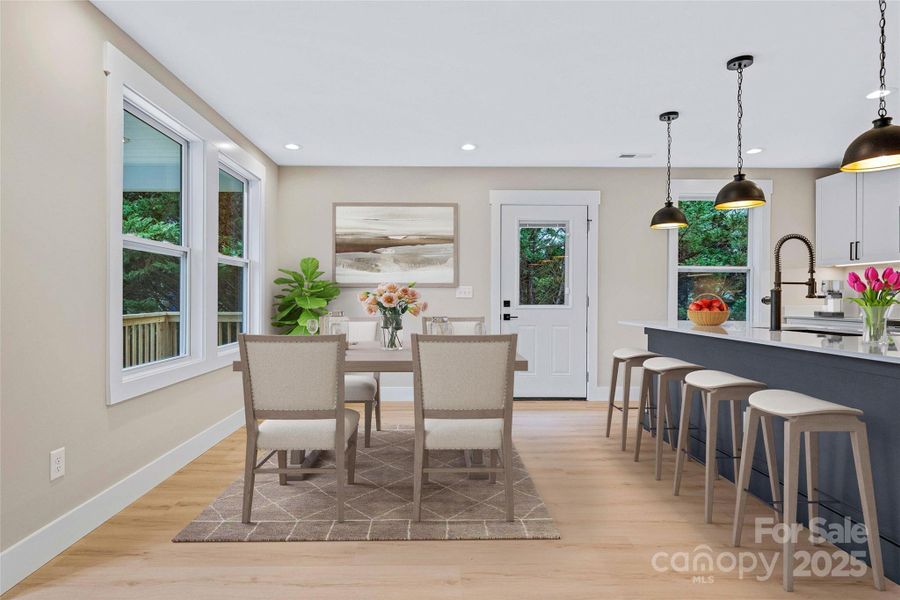 Furnished interior view inside a new home in , Asheville (Image 13).