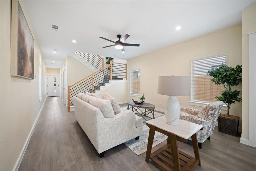Furnished interior view inside a new home in , Dallas (Image 14).