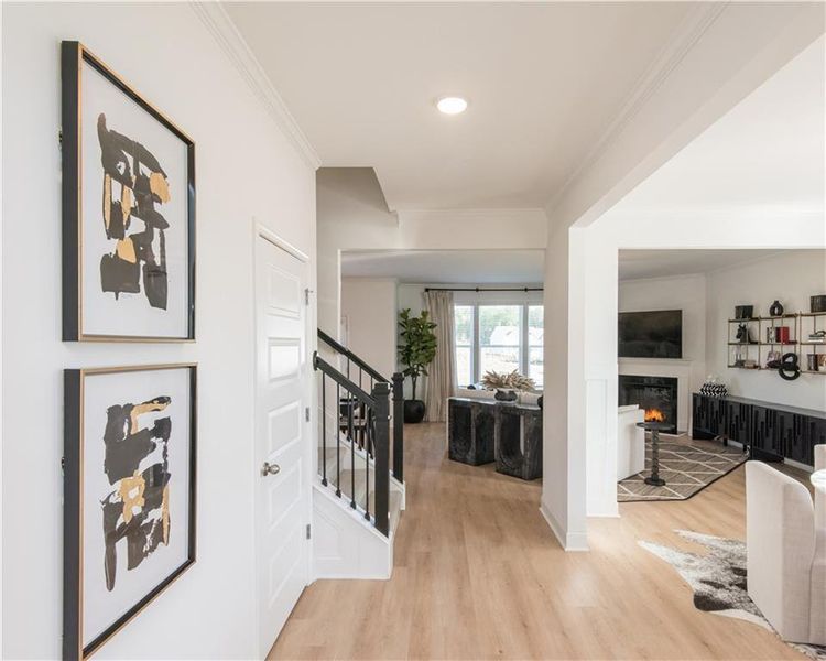 Furnished interior view inside a new home in Stratford Square, Lawrenceville (Image 15).
