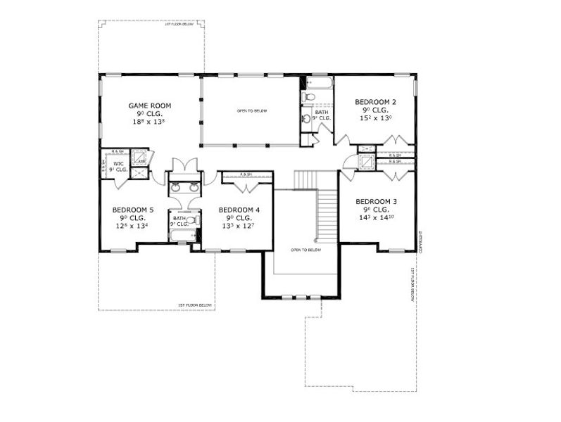 2D floor plan layout for the Brooke - Pinnacle Series | 80' Wide Lots by ICI Homes in Courtney Grove, St. Augustine, FL (Image 6).