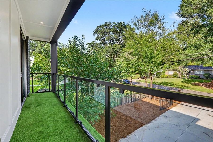 Exterior details and patio area of a home in , Atlanta (Image 30).