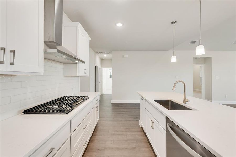 Furnished interior view inside a new home in Wildflower Ranch, Justin (Image 14). Furnished interior view inside a new home in Wildflower Ranch, Justin (Image 14).