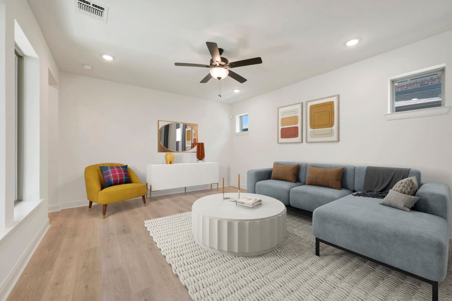 Furnished interior view inside a new home in Solterra - Cottage Series, Mesquite (Image 7).