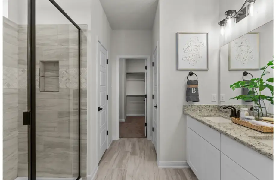 Furnished interior view inside a new home in Morgan Meadows, San Antonio (Image 8).