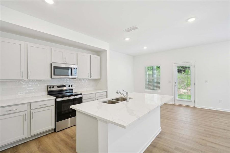 Furnished interior view inside a new home in , Flowery Branch (Image 6).
