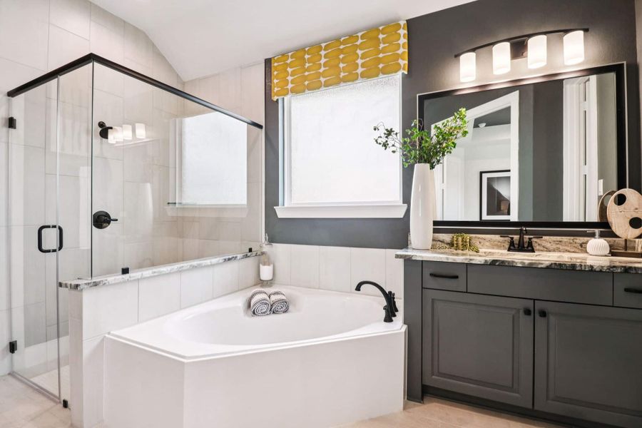 Representative furnished interior of a home built from the Brenner by Chesmar Homes in Audubon, Magnolia (Image 9).