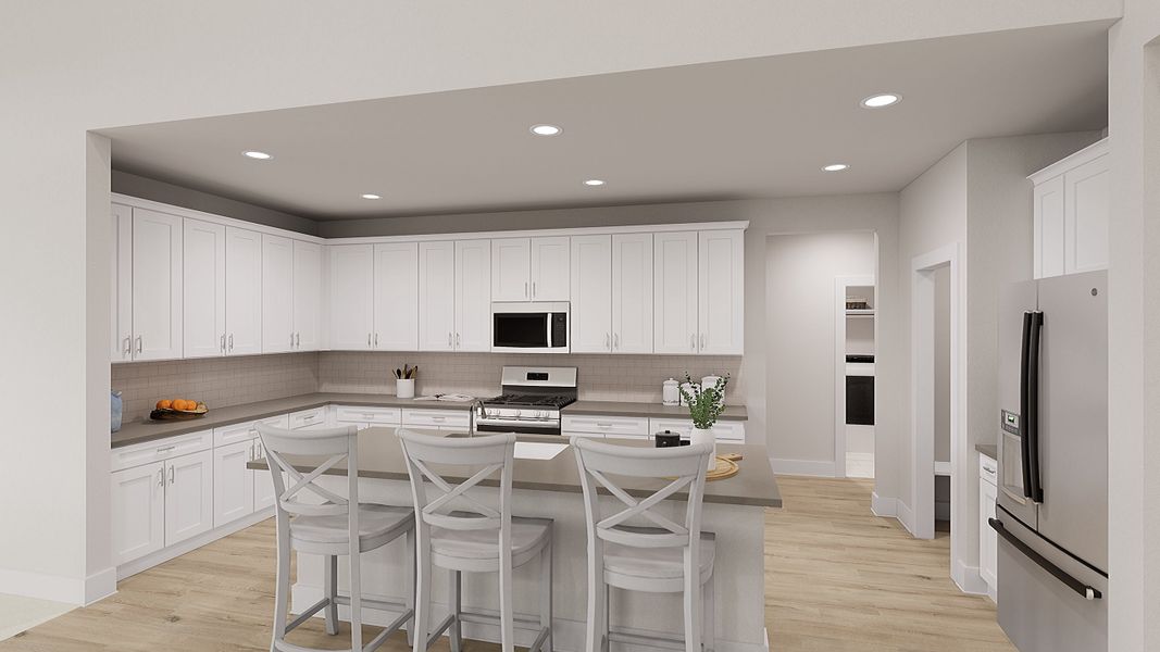 Furnished interior view inside a new home in Union Park, Little Elm (Image 6).