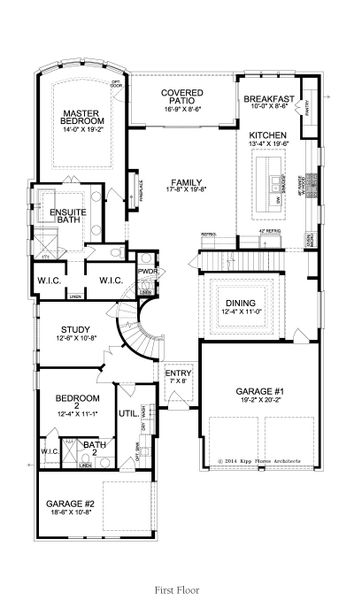 2D floor plan layout for the Malibu by Landon Homes in Fields - Brookside North, Frisco, TX (Image 3). 2D floor plan layout for the Malibu by Landon Homes in Fields - Brookside North, Frisco, TX (Image 3).