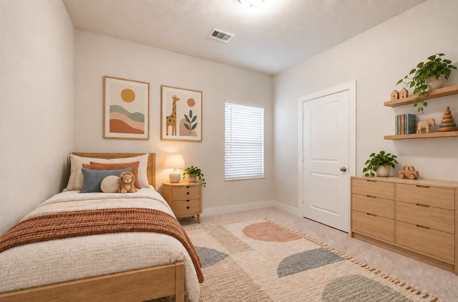 Furnished interior view inside a new home in Massey Oaks, Pearland (Image 16). Furnished interior view inside a new home in Massey Oaks, Pearland (Image 16).