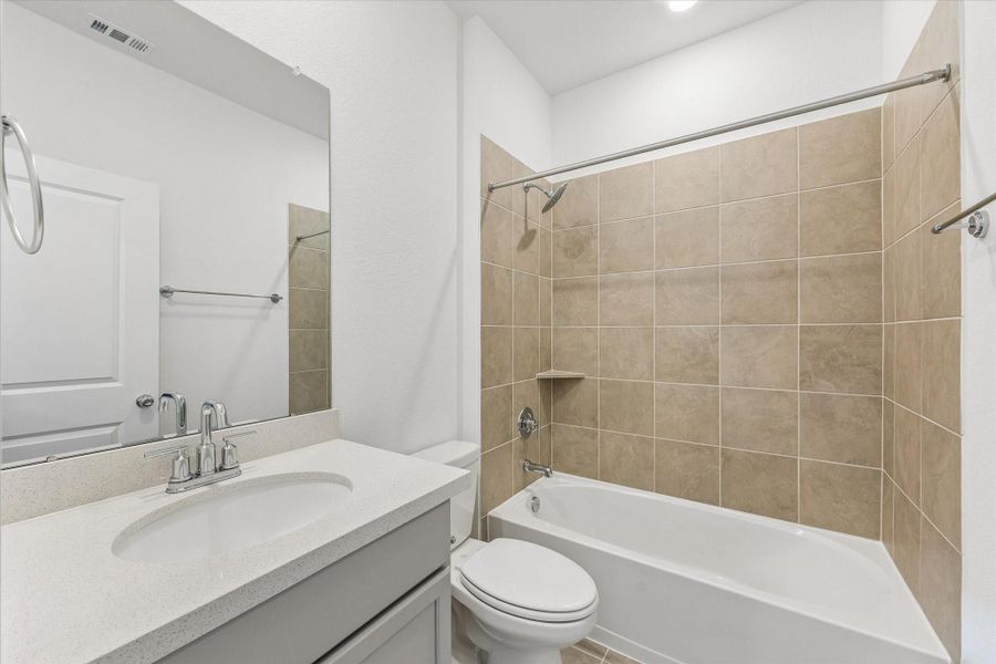 Furnished interior view inside a new home in Bridge Creek 45s and 50s, Cypress (Image 21).