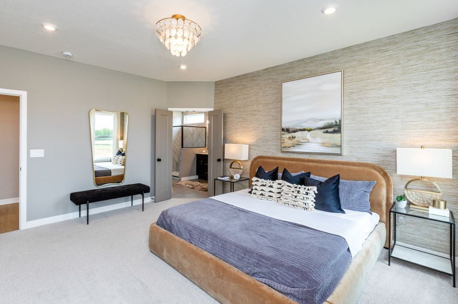 Representative furnished interior of a home built from the Wilmington by Fischer Homes in Easton Park, Dallas (Image 40).