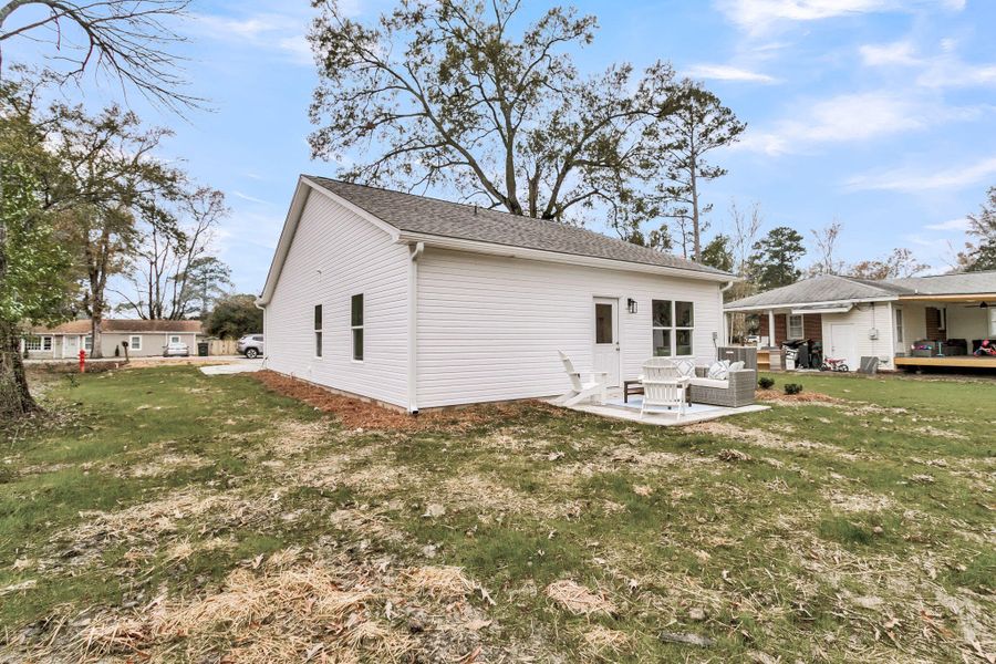 Exterior details and patio area of a home in , Goose Creek (Image 27).