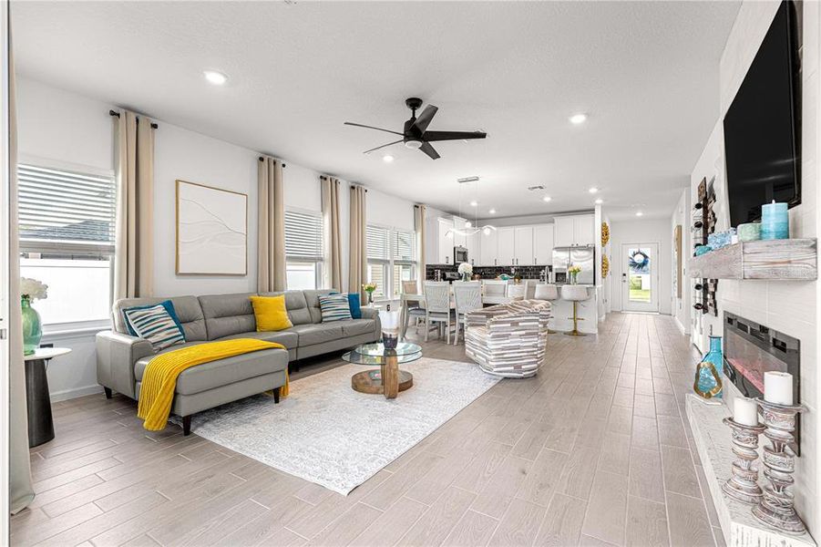 Furnished interior view inside a new home in , Ocala (Image 53).